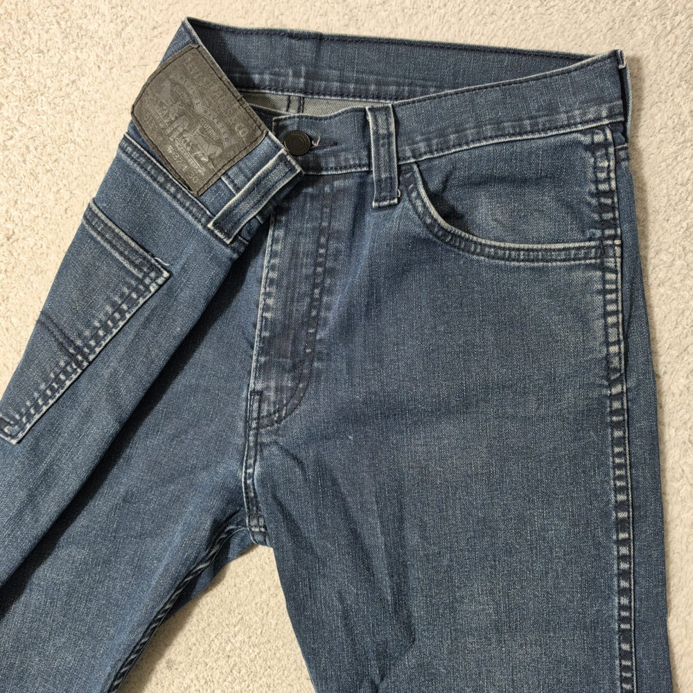 Levi's 513 Slim Straight Jeans Mens 32/30 Blue Stretch Denim Pants
